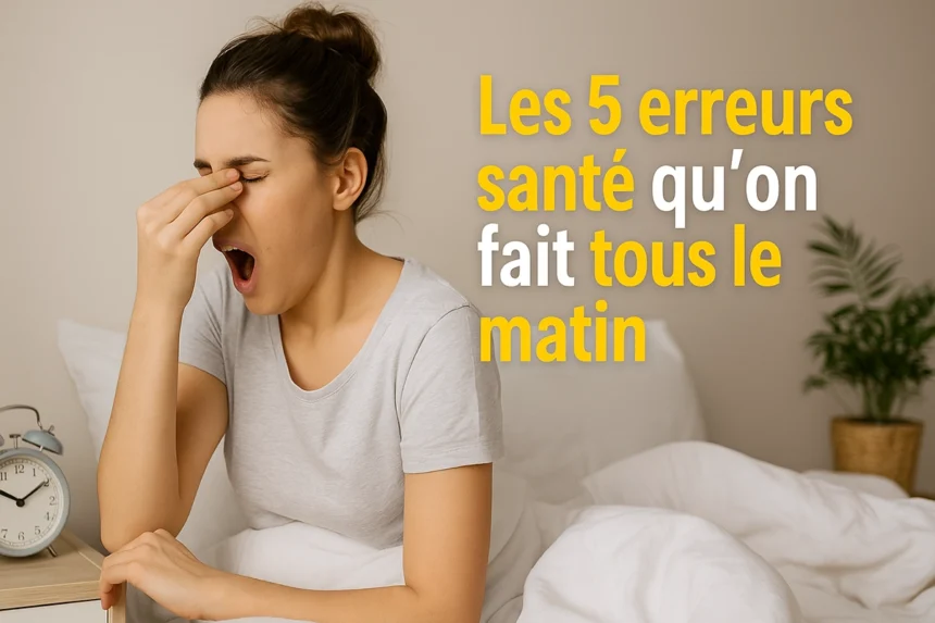 5 erreurs santé qu'on faitl le matin