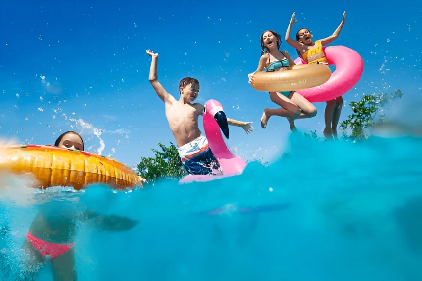 enfants piscine été