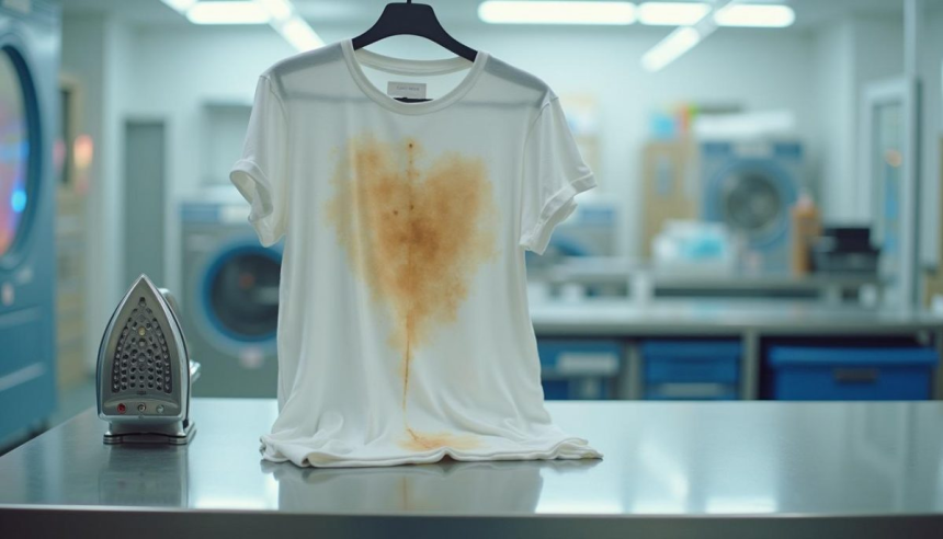 éviter les taches de rouille sur les vêtements