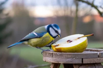 Poire oiseaux hiver